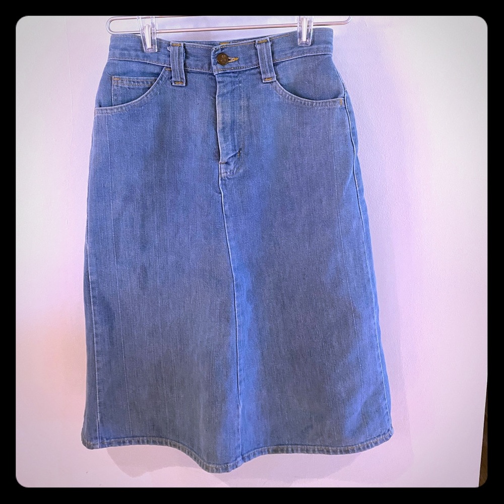 Light Wash Jean Skirt